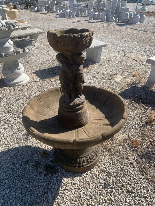 Boy and Girl Bowl Fountain